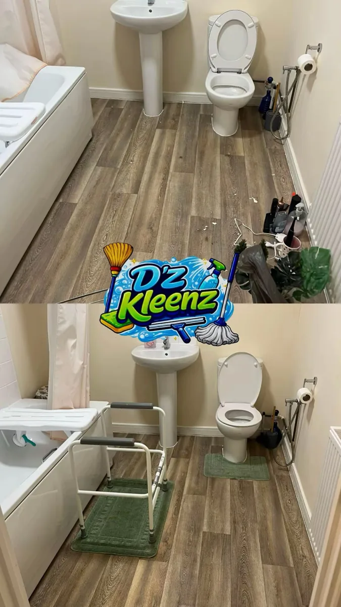 D&rsquo;Z Kleenz before and after &mdash; Bathroom  deep clean