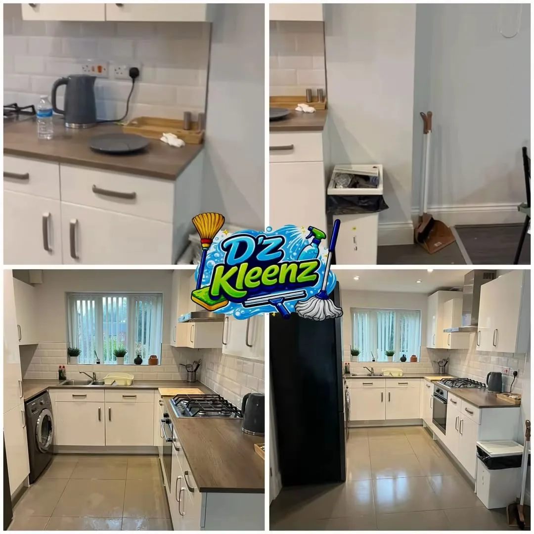 D&rsquo;Z Kleenz before and after &mdash; Kitchen  sparkle finish