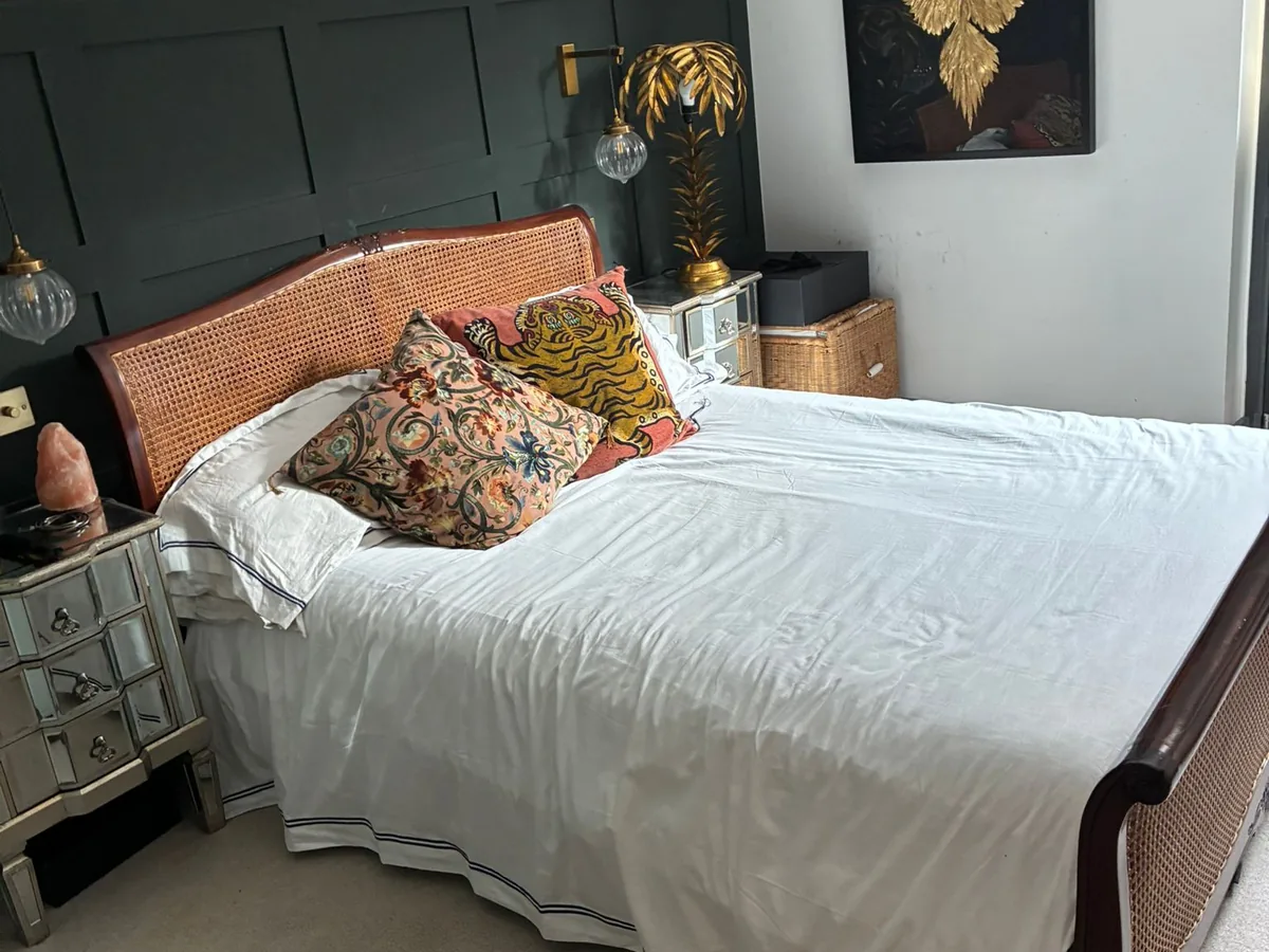 Made-up bedroom after a regular domestic clean